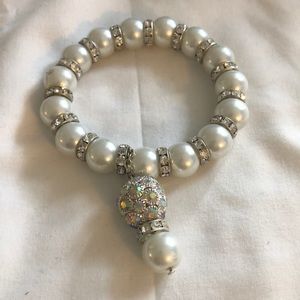 Faux pearl bracelet